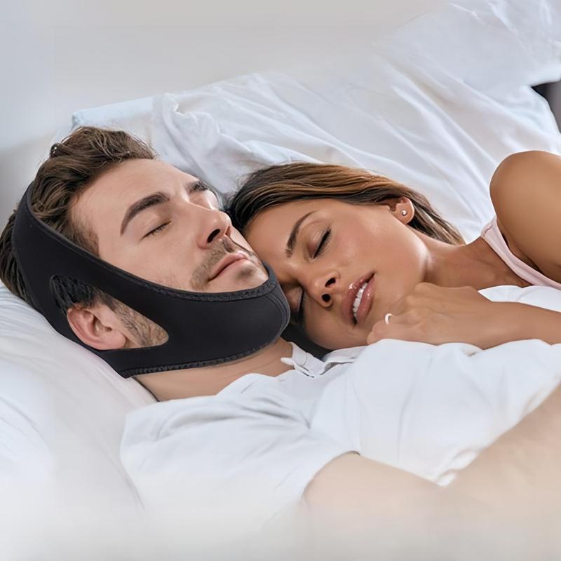 Adjustable Anti Snoring Chin Strap, Effective Chin Strap for CPAP Users, Suitable for Snoring, Anti Snoring Device, Can Prevent Men and Women from Snoring, Christmas Gift