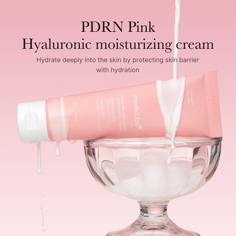 [Official Shop] PDRN Pink Hyaluronic Moisturizing CreamㅣPink Soothing CreamㅣSalmon Sperm, Salmon PDRN, Hydrating, Moisturizing, Firming, Uneven Skin Tone, Pore Care, Korean Skincare, Vegan Option