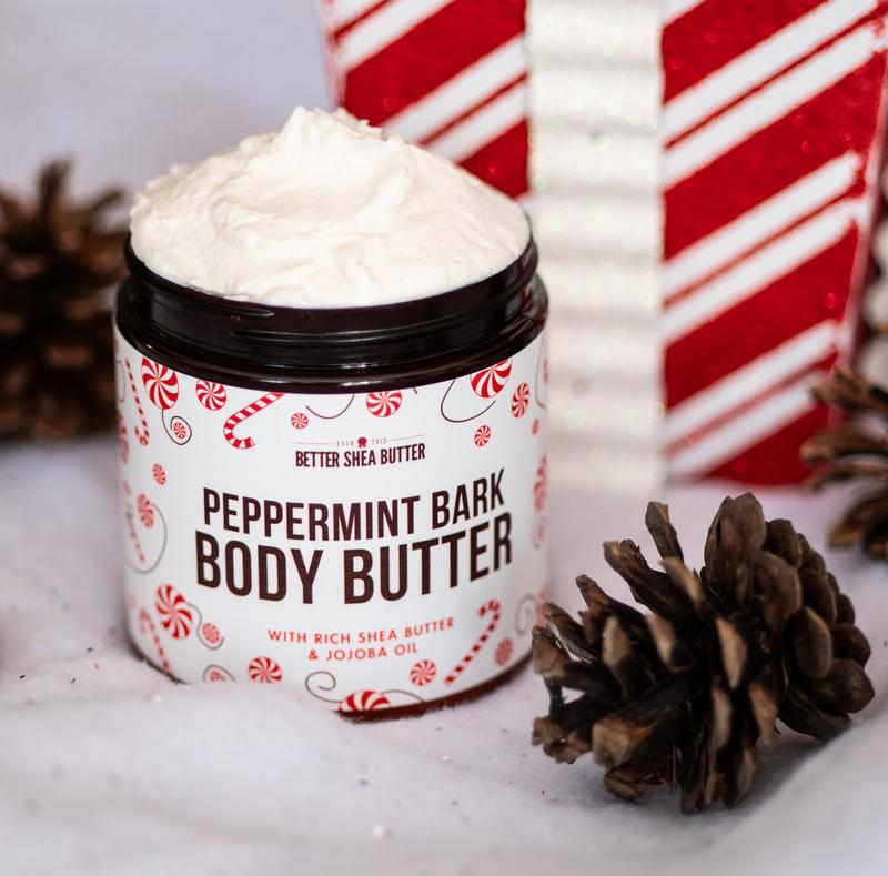 Better Shea Butter Whipped Peppermint Bark Body Butter for All Skin Types | Limited edition Christmas lotion with Natural Ingredients - Body Care