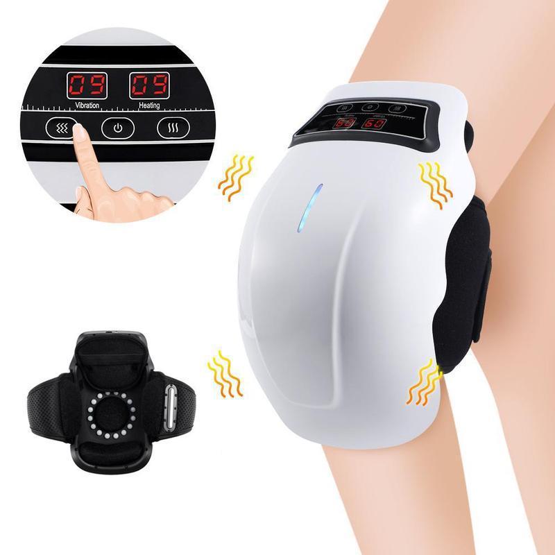 Electric Knee Massager, Portable Rechargeable Knee Massage Pad, Muscle Relaxation Knee Massage Tool, Body Relaxing Massage Machine for Men & Women