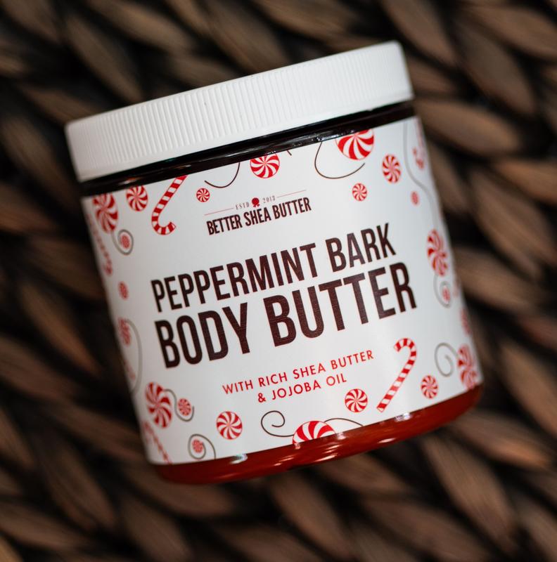 Better Shea Butter Whipped Peppermint Bark Body Butter for All Skin Types | Limited edition Christmas lotion with Natural Ingredients - Body Care