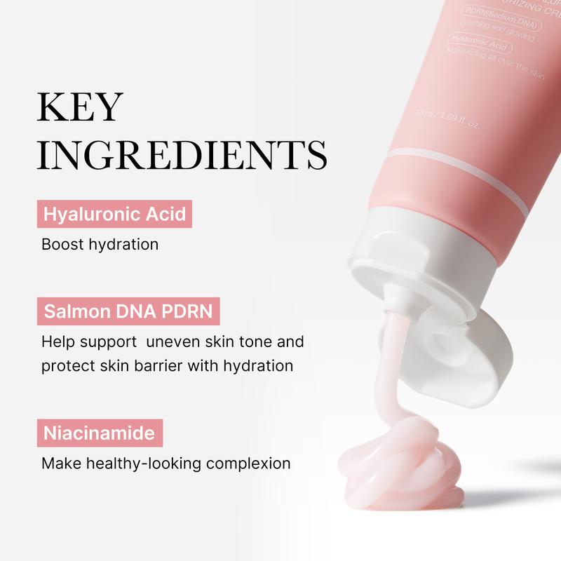 [Official Shop] PDRN Pink Hyaluronic Moisturizing CreamㅣPink Soothing CreamㅣSalmon Sperm, Salmon PDRN, Hydrating, Moisturizing, Firming, Uneven Skin Tone, Pore Care, Korean Skincare, Vegan Option