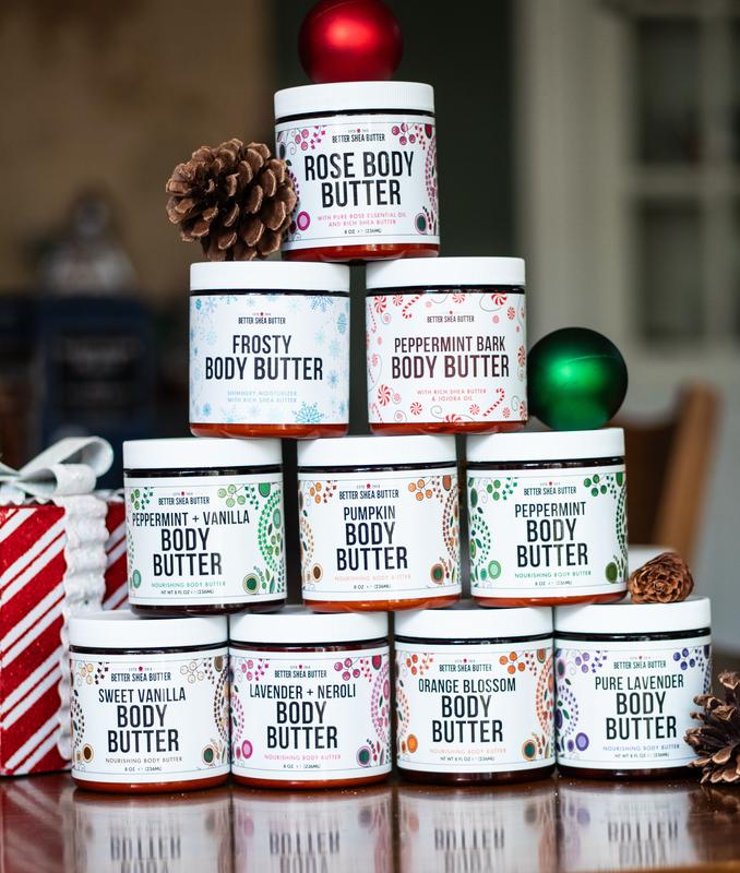 Better Shea Butter Whipped Peppermint Bark Body Butter for All Skin Types | Limited edition Christmas lotion with Natural Ingredients - Body Care