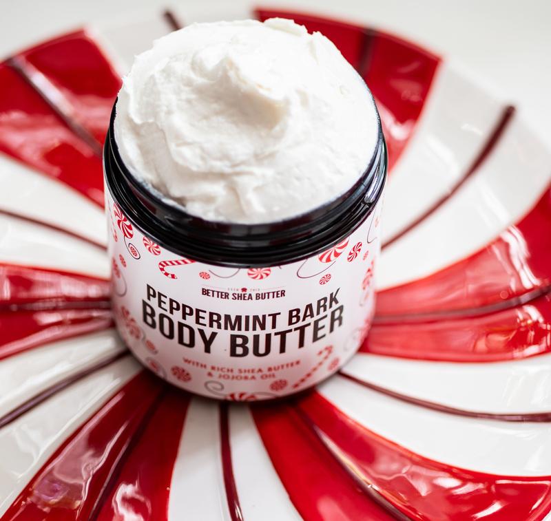 Better Shea Butter Whipped Peppermint Bark Body Butter for All Skin Types | Limited edition Christmas lotion with Natural Ingredients - Body Care