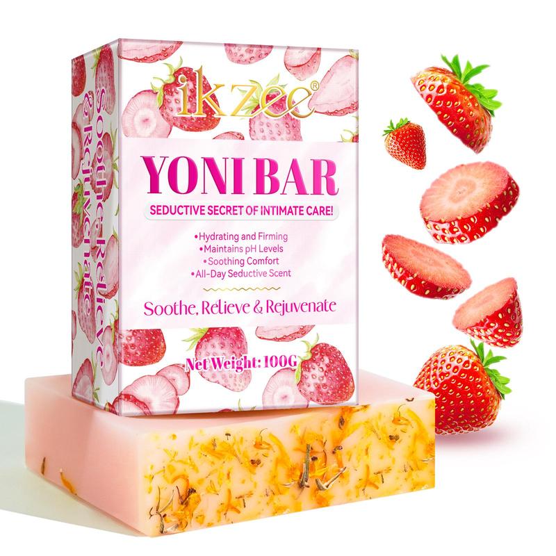 Strawberry Or Peach Flavor Soap for Private Parts Care, 1 Count Moisturizing Deep Cleansing Body Wash Soap, Natural Comfort Body Care Product for Women