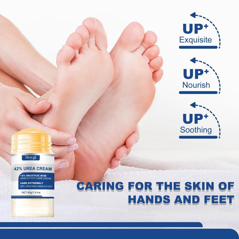 42% Urea Cream, 2 Counts set Moisturizing Foot Cream, Foot Care Cream, Hand Care Cream, Foot Moisturizing Stick, Heel Stick for Cracked Feet