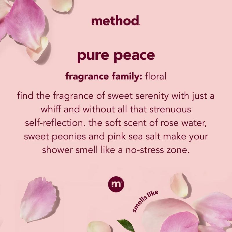 Method Body Wash, Pure Peace, 18oz rose water