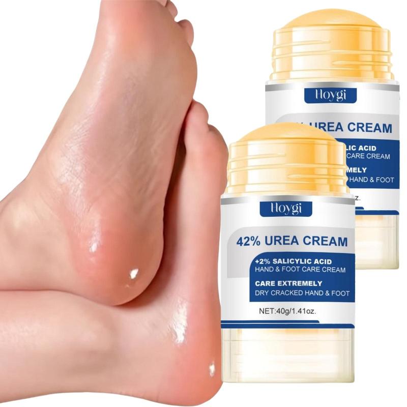 42% Urea Cream, 2 Counts set Moisturizing Foot Cream, Foot Care Cream, Hand Care Cream, Foot Moisturizing Stick, Heel Stick for Cracked Feet