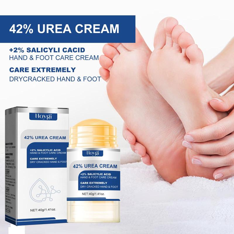 42% Urea Cream, 2 Counts set Moisturizing Foot Cream, Foot Care Cream, Hand Care Cream, Foot Moisturizing Stick, Heel Stick for Cracked Feet