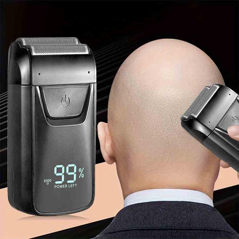 Electric Razor for Men, Compact Foil Shaver with Adjustable Speed, Portable Rechargeable Beard Trimmer for Men, Great for Travel, Outing, Daily Use