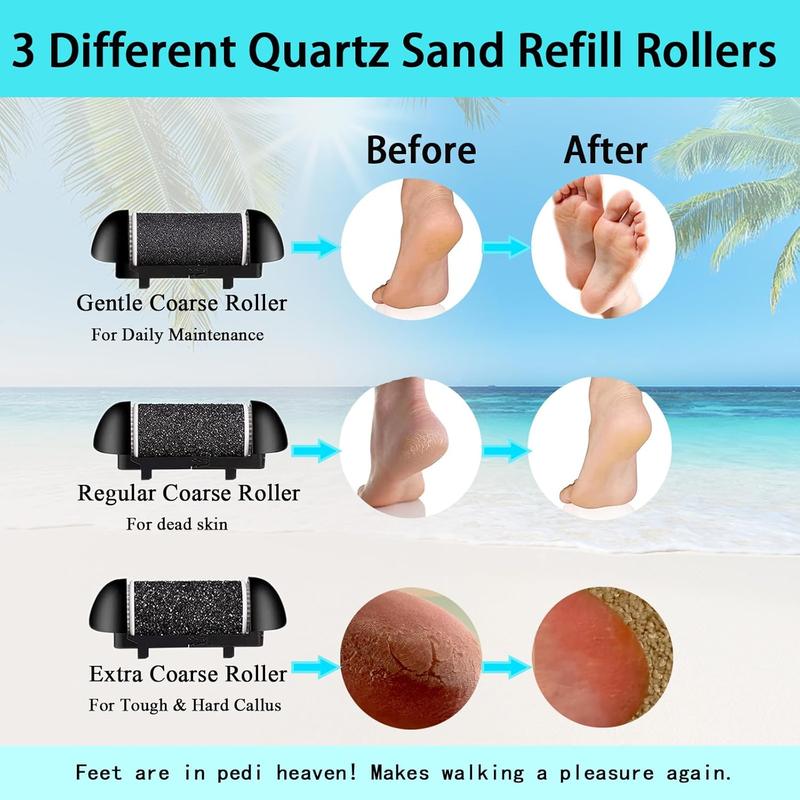 Electric Callus Remover for Feet, 17 in 1 Rechargeable Waterproof Professional Pedicure Kit, Foot File Tools for Dead Hard Cracked Dry Skin