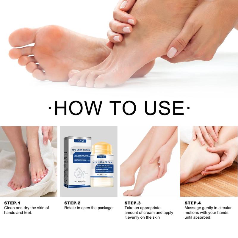 42% Urea Cream, 2 Counts set Moisturizing Foot Cream, Foot Care Cream, Hand Care Cream, Foot Moisturizing Stick, Heel Stick for Cracked Feet