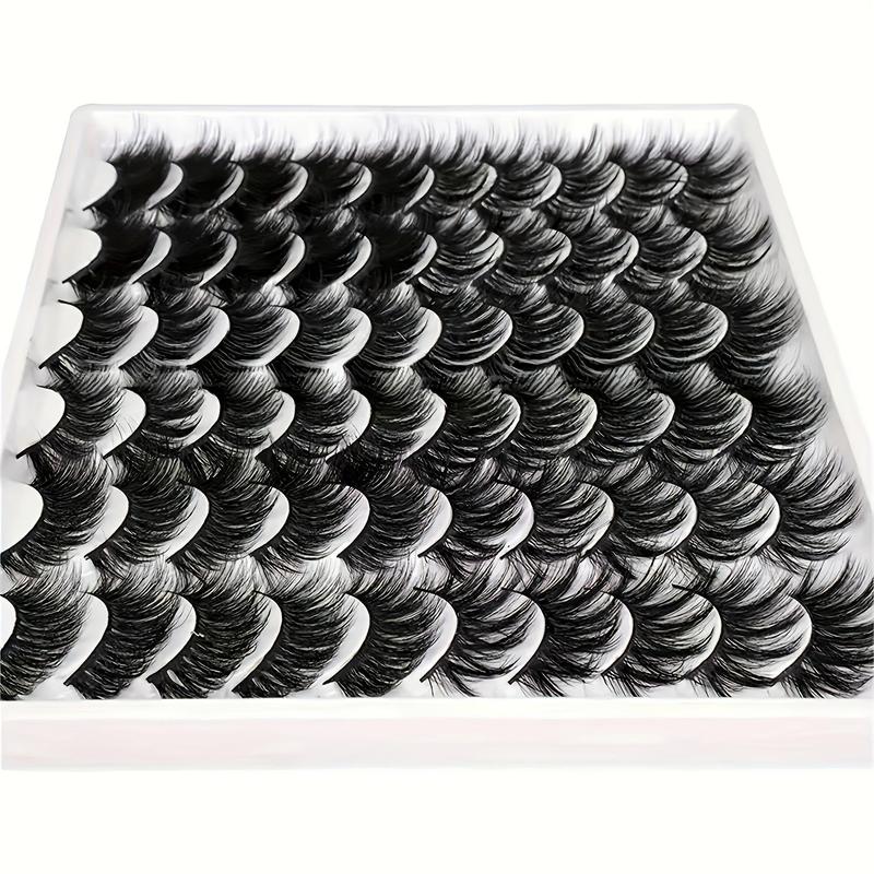 Mixed Styles Fluffy False Eyelashes, Multilayer Volumized Eye Makeup Strip Lashes for Lash Extensions, Women & Girls Three-dimensional Lash Cosmetic