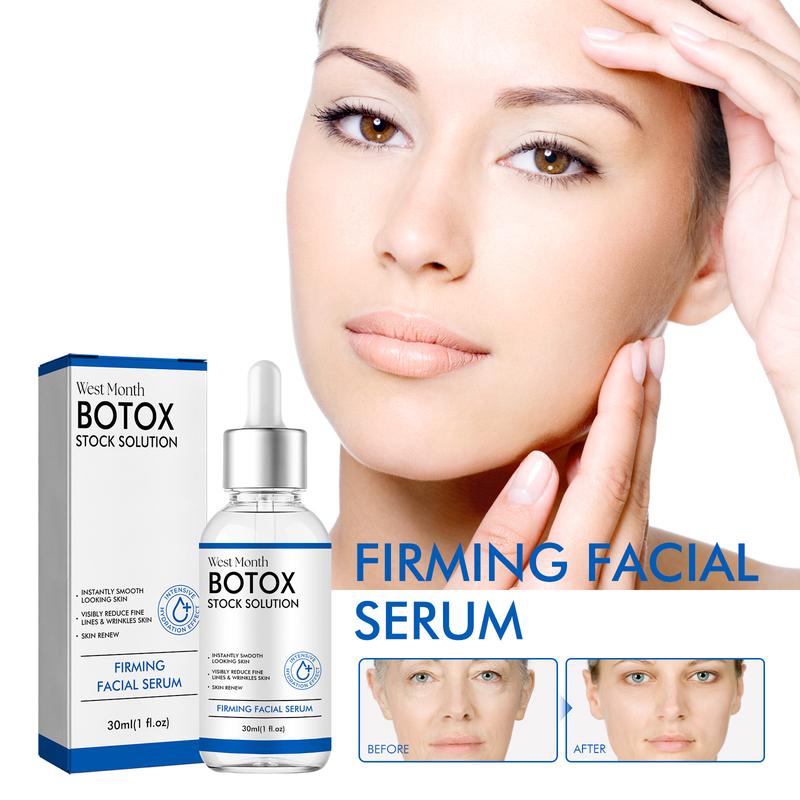 Botox Face Serum, Botox in A Bottle, Botox Stock Solution Facial Serum, Instant Face Tightening, Anti Aging Serum with Vitamin C & E, Reduce Fine Lines, Wrinkles, Boost Skin Collagen, Plump Skin