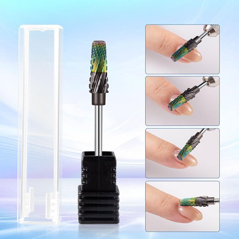 5 in 1 Nail Drill Bit, 1 Count Electric Nail Drill Bit, Professional Nail Tools, Milling Cutter for Manicure, Durable Electric Manicure Drill Accessory