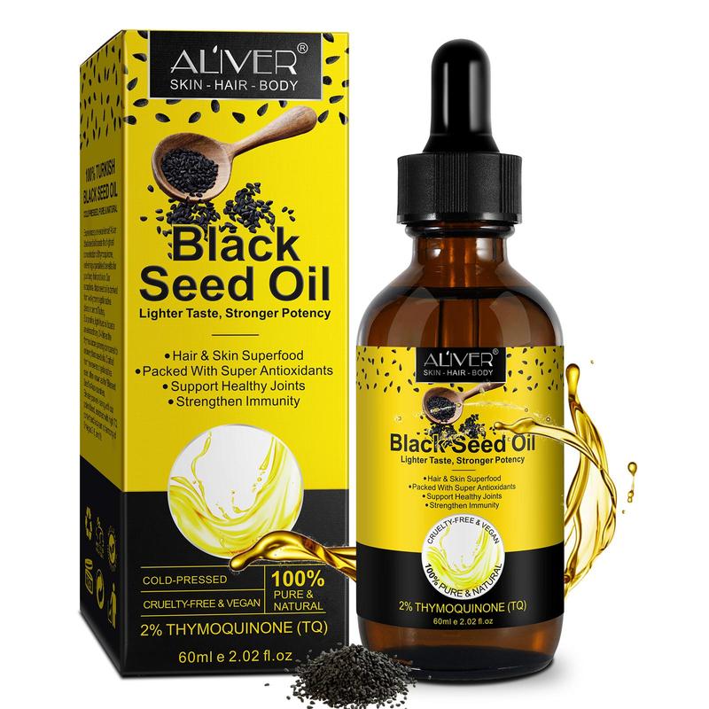 Black Seed Hair Oil, 1 Box 2 Boxes Multipurpose Moisturizing Hair Care Oil for Dry & Damaged Hair, Scalp Care Oil, Hair & Skin Care Product for Women & Men