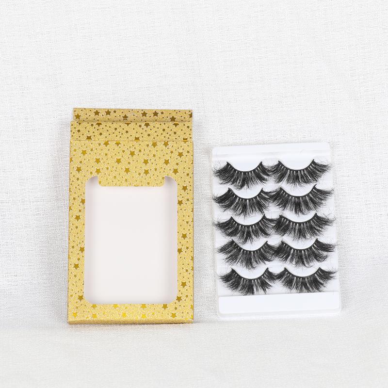 False Eyelashes Faux 3D Mink Lashes Natural Look Fluffy Cat Eye Wispy Lashes