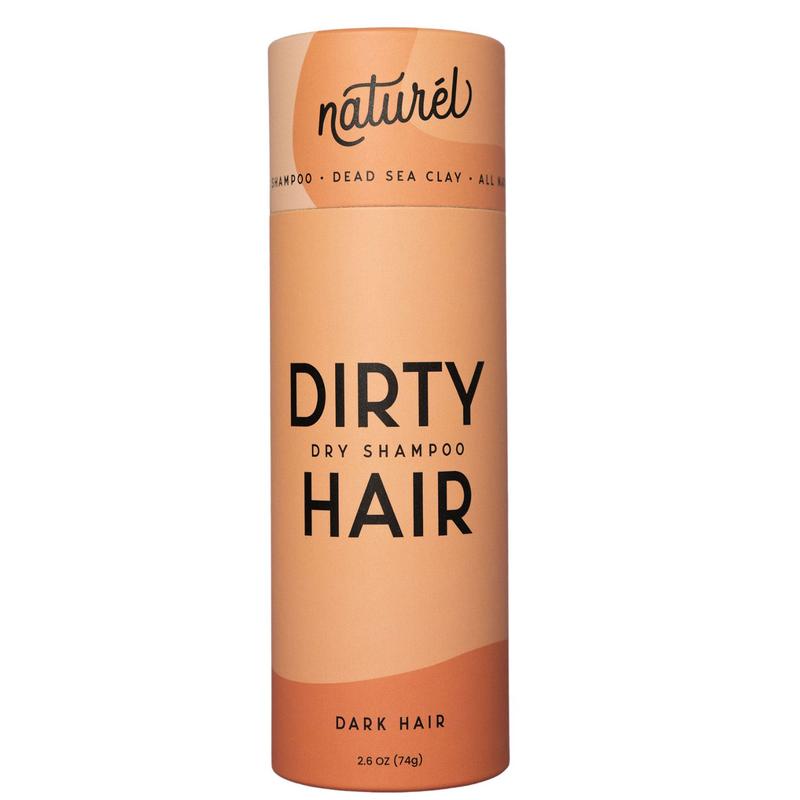 naturel Dirty Hair Dry Shampoo | Light Hair | Dark Hair | Powder | Natural | Vegan | Aerosol Free | Aluminum-Free Haircare Clay Cocoa