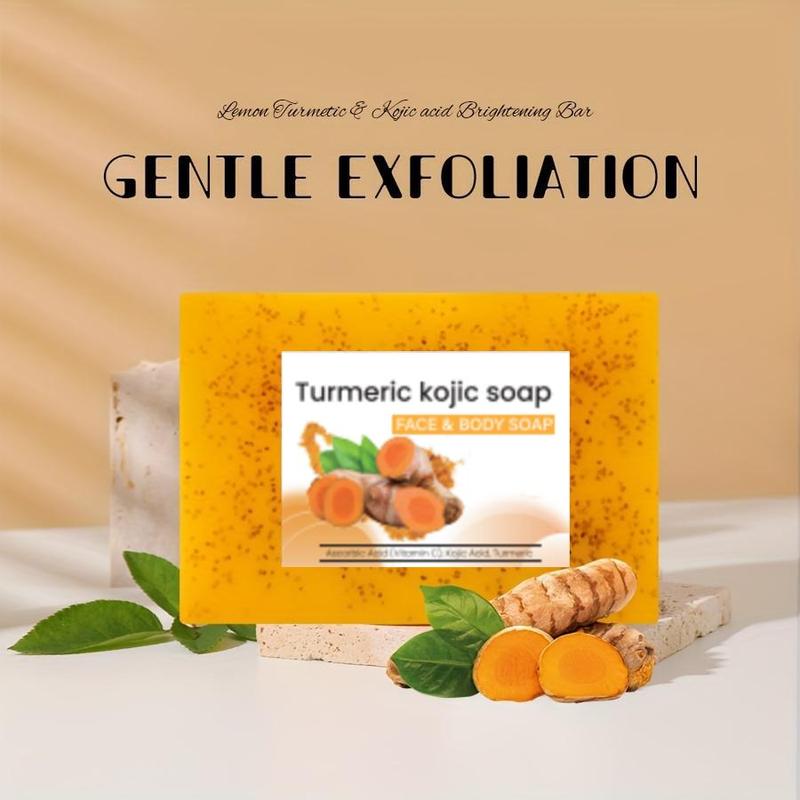 Turmeric Lemon Soap, 10pcs set Deep Cleansing Skin Soap, Moisturizing Skin Care Soap for All Skin Types, Travel Essentials