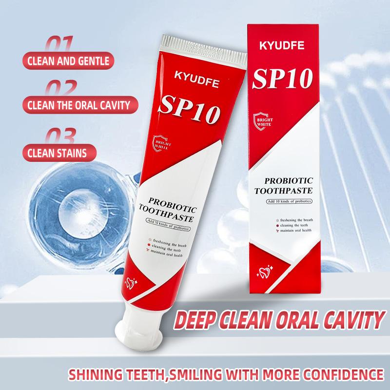 Kyudfe SP-10 Probiotic Whitening Toothpaste - Free of Fluoride, Hydroxyapatite, Anti Plaque, Management for Oral Hygiene