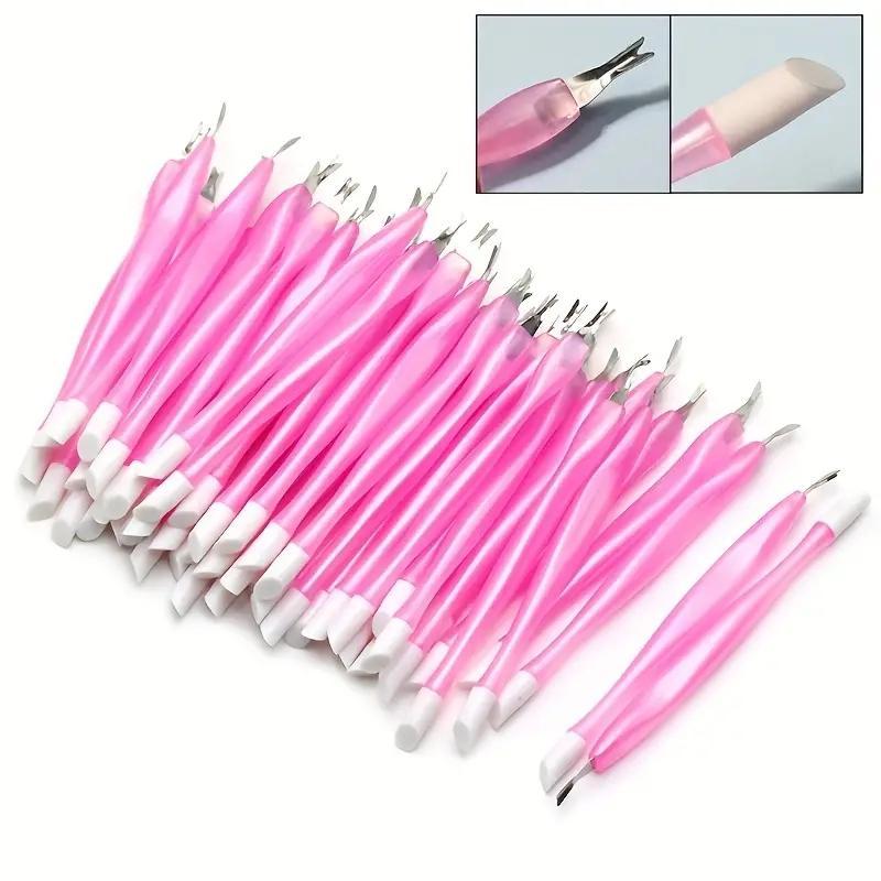 6pcs set Double-ended 2 In 1 Practical Dead Skin Remover And Nail Art Tool, Professional Manicure Tool For Professional Salon & Home Use