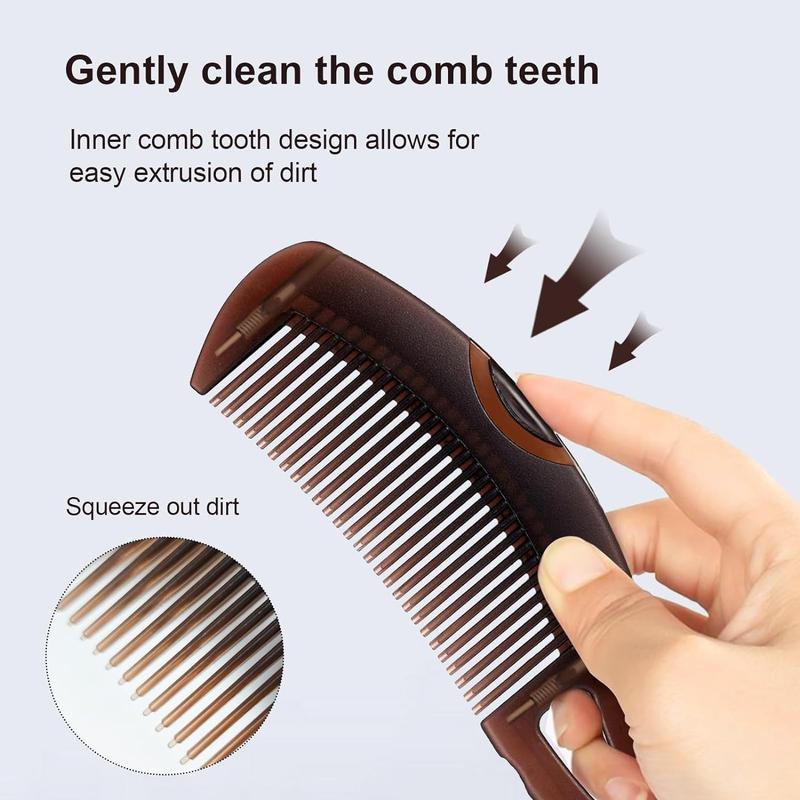 CEA Beauty Efficient Dandruff Comb for Women Men - Scalp Massage Comb with Unique Hollow Teeth for Healthy Hair Growth