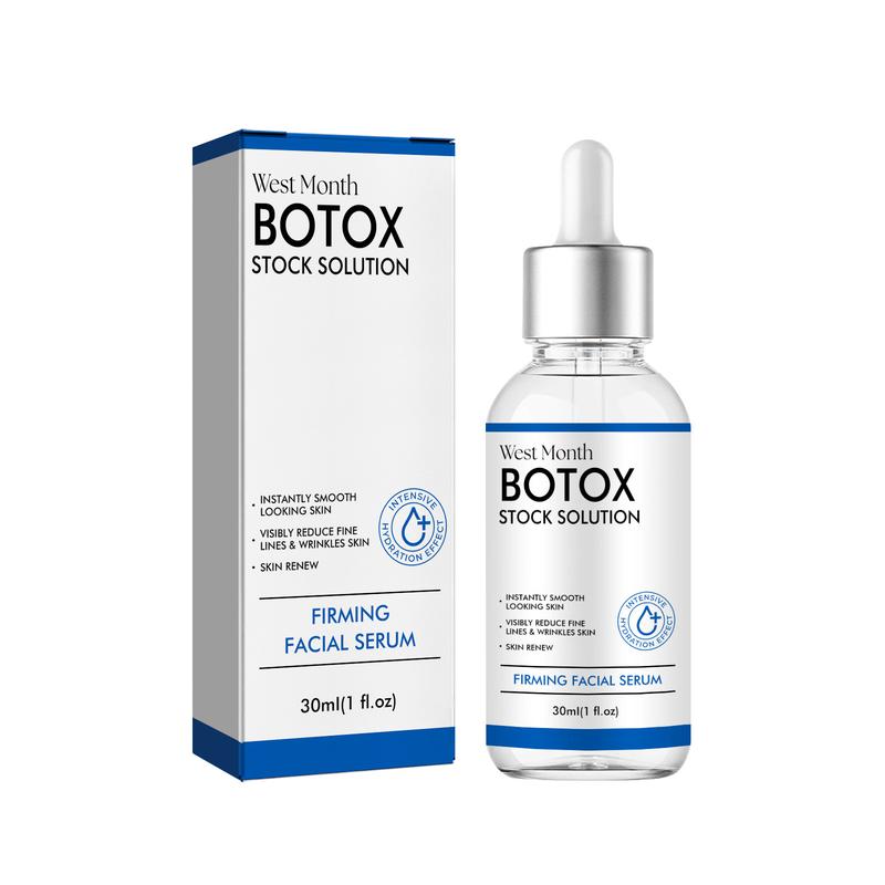 Botox Face Serum, Botox in A Bottle, Botox Stock Solution Facial Serum, Instant Face Tightening, Anti Aging Serum with Vitamin C & E, Reduce Fine Lines, Wrinkles, Boost Skin Collagen, Plump Skin