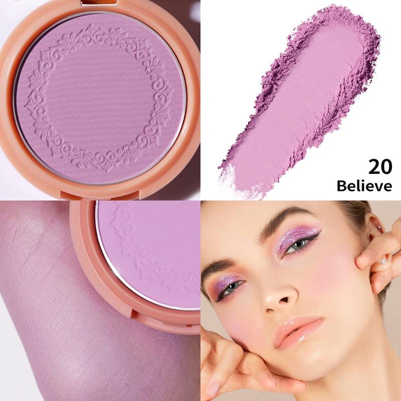 Purple blush for cheek blush makeup | highly pigmented cream blush | natural matte finish | sculpts and highlights face | cruelty-free blush without rose oil