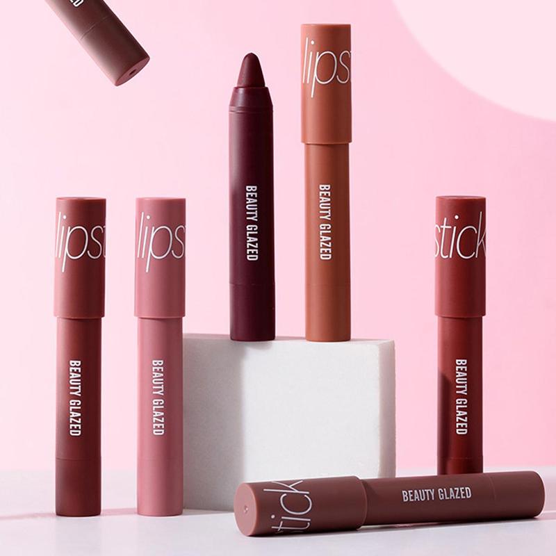 Long Lasting Matte Lipstick Set, 4 Counts set Moisturizing Matte Lipstick, Suitable for All Occasions Lip Makeup, Girls and Women Makeup Accessories