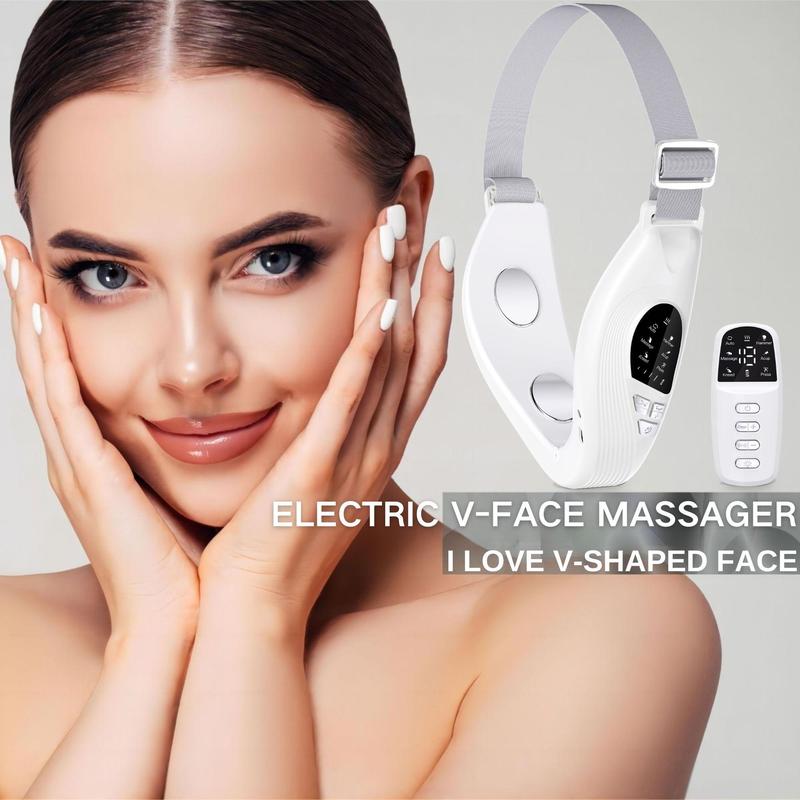 Electric V-face Massager, Facial Massage V Line Lifting Electric Face Slimming Tool, Multifunctional Facial Face Lifting Beauty Neck Lift Face Massager