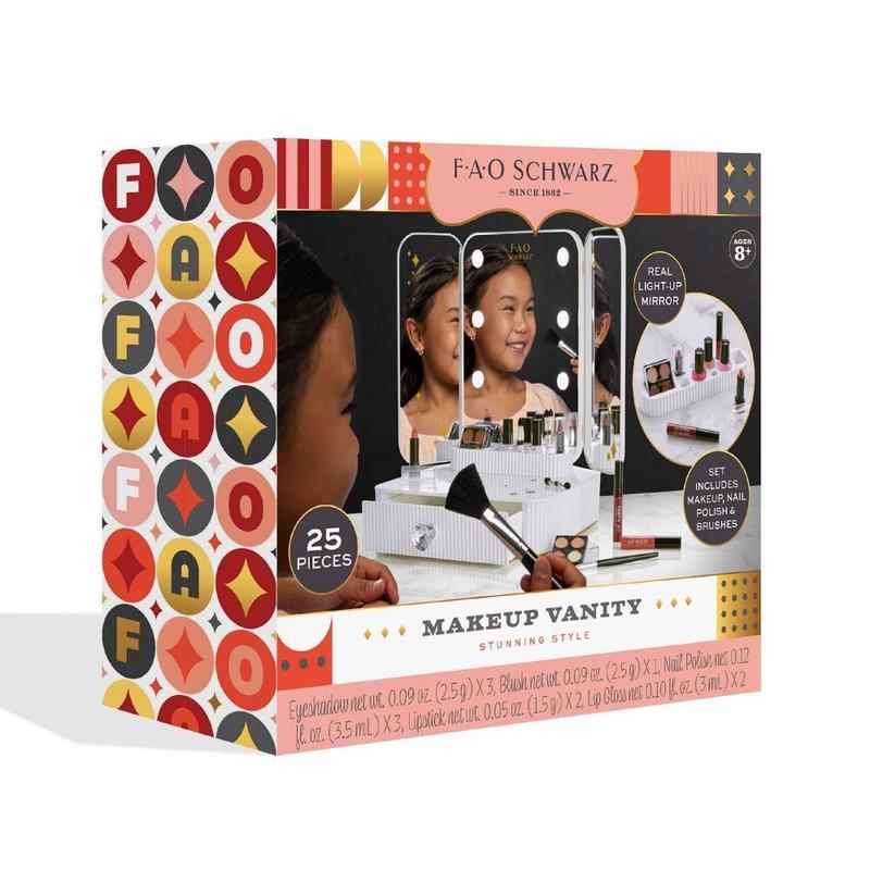 FAO Schwarz Makeup Vanity Mirror Set