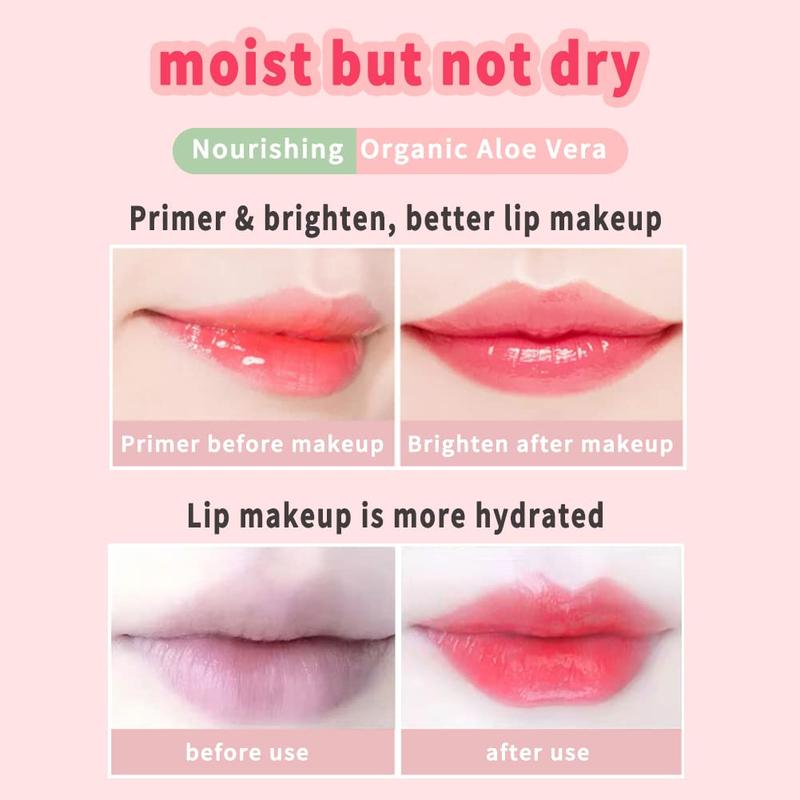 Aloe Vera Lipstick, Magic Temperature PH Color Changing Moisturizing Lipstick, Tinted Lip Balm, Lip Tint, Lip Makeup, Glossier Lip Balm, Natural Lasting Moisturizing Lipstick for Women