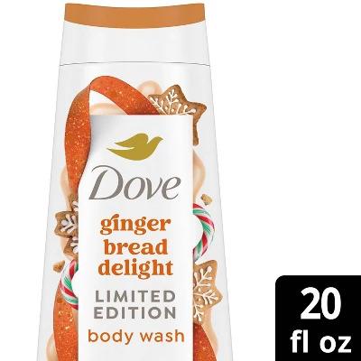 Dove Beauty Limited Edition Holiday Treat Body Wash - Gingerbread Delight - 20 fl oz Body Care Moisture Moisturizer Scent Comfort Skin Repair Skin Care Moisturize Hydrating