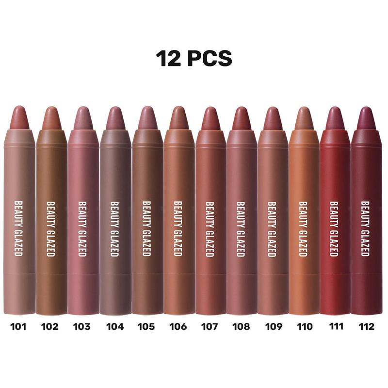 Long Lasting Matte Lipstick Set, 4 Counts set Moisturizing Matte Lipstick, Suitable for All Occasions Lip Makeup, Girls and Women Makeup Accessories