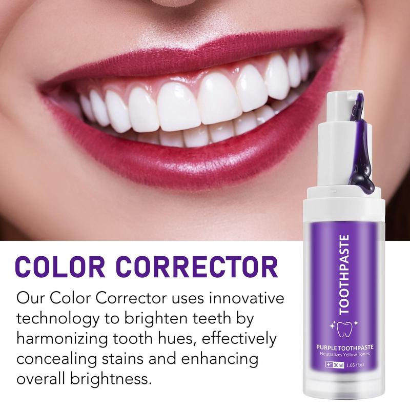 Purple Toothpaste, Teeth Care Toothpaste, Oral Care Toothpaste, Stain Removal Toothpaste, Suitable for Both Men and Women