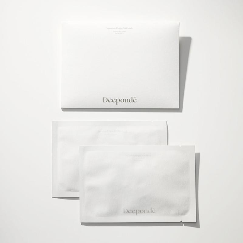 Deeponde Signature Origin 100 Mask (22g x 2pack 5pack) Snow Mushroom Sheet Skincare Moisture