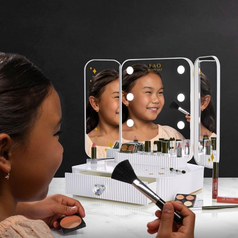 FAO Schwarz Makeup Vanity Mirror Set