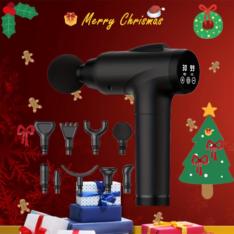 new Black Deep Massage Gun, Handheld Electric Muscle Massager, High-intensity Impact Massage Device For Relaxing The Body, With 9 Accessories And 30 Speeds