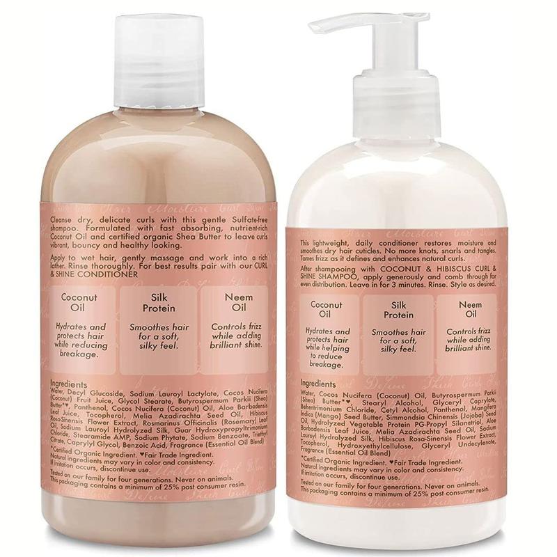 Shea Moisture Shampoo and Conditioner Set 13 Oz Ea