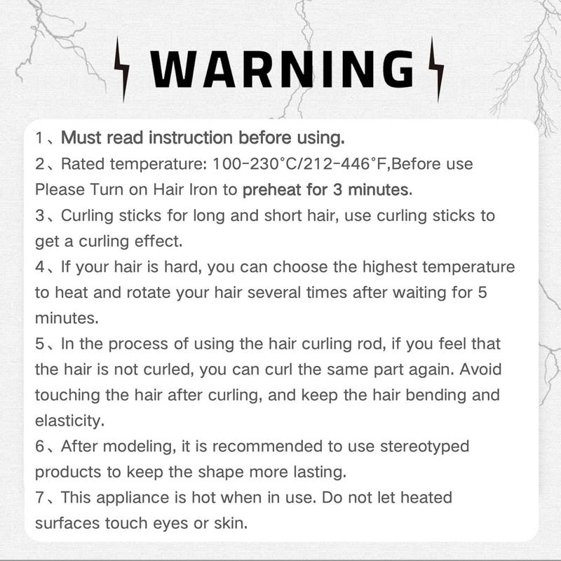 Automatic Rotating Heated Curler, Adjustable Temperature Hair Curling Irons, Negative Ion Hair Care Function Hair Styling Tool for Women & Girls,  Electric Curler