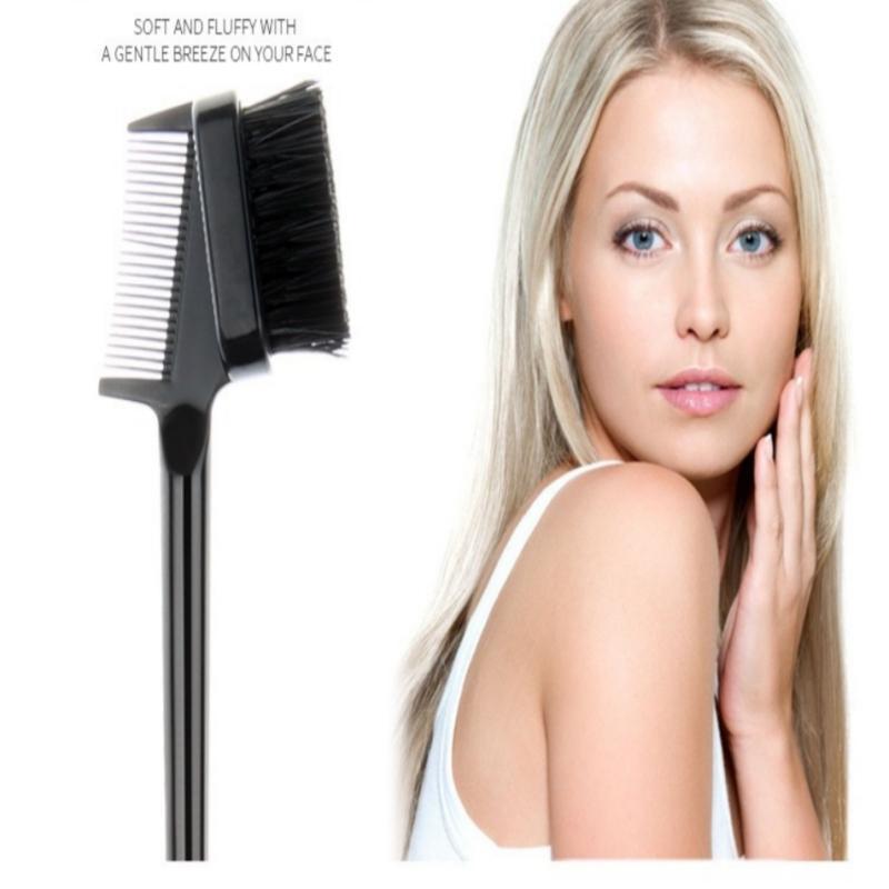 Double-ended Eyebrow Brush, 3 In 1 Hair Comb, Professional Makeup Tool For Women