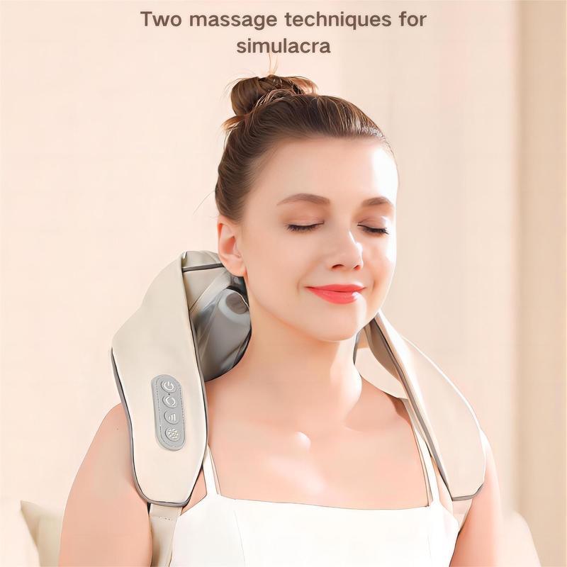 Electric Heat Neck Massage Shawl Shiatsu Kneading Cervical Spine Massager Car Home Back Shoulder Neck Trapezius Muscle Massager Comfort