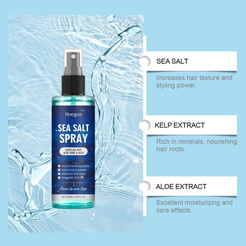 Sea Salt Hair Styling Spray, 1 Box 2 Boxes Moisturizing & Nourishing Hair Care Spray, Professional Hair Care Product for Daily Use