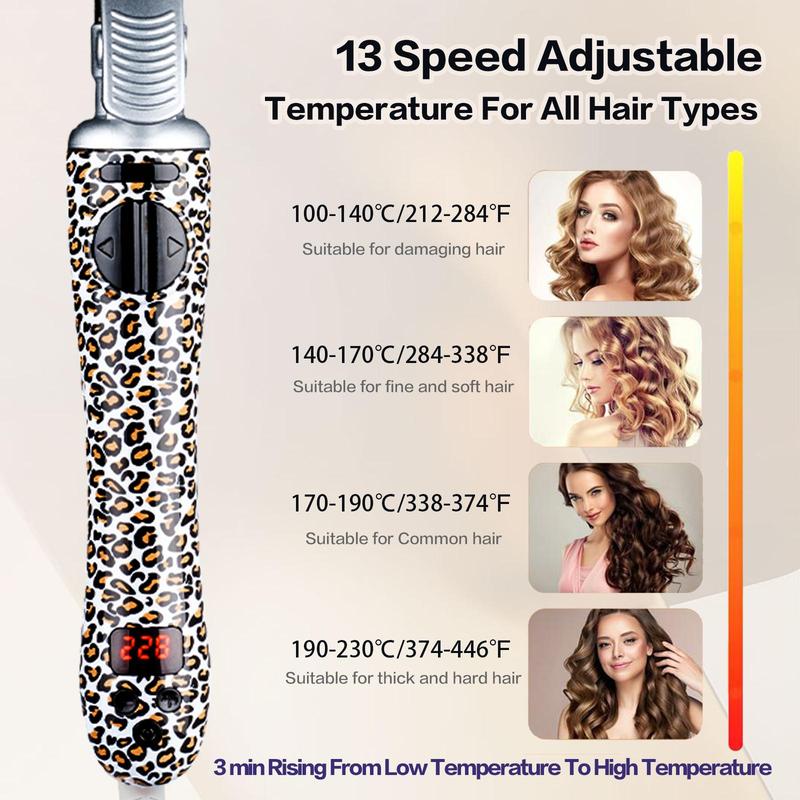 Automatic Rotating Heated Curler, Adjustable Temperature Hair Curling Irons, Negative Ion Hair Care Function Hair Styling Tool for Women & Girls,  Electric Curler