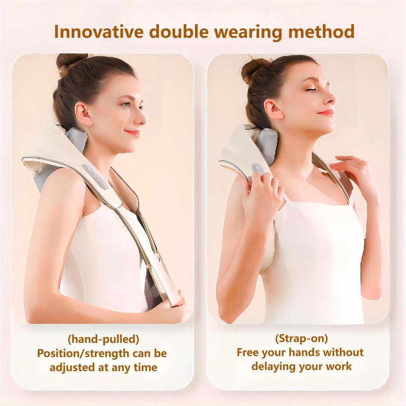 Electric Heat Neck Massage Shawl Shiatsu Kneading Cervical Spine Massager Car Home Back Shoulder Neck Trapezius Muscle Massager Comfort