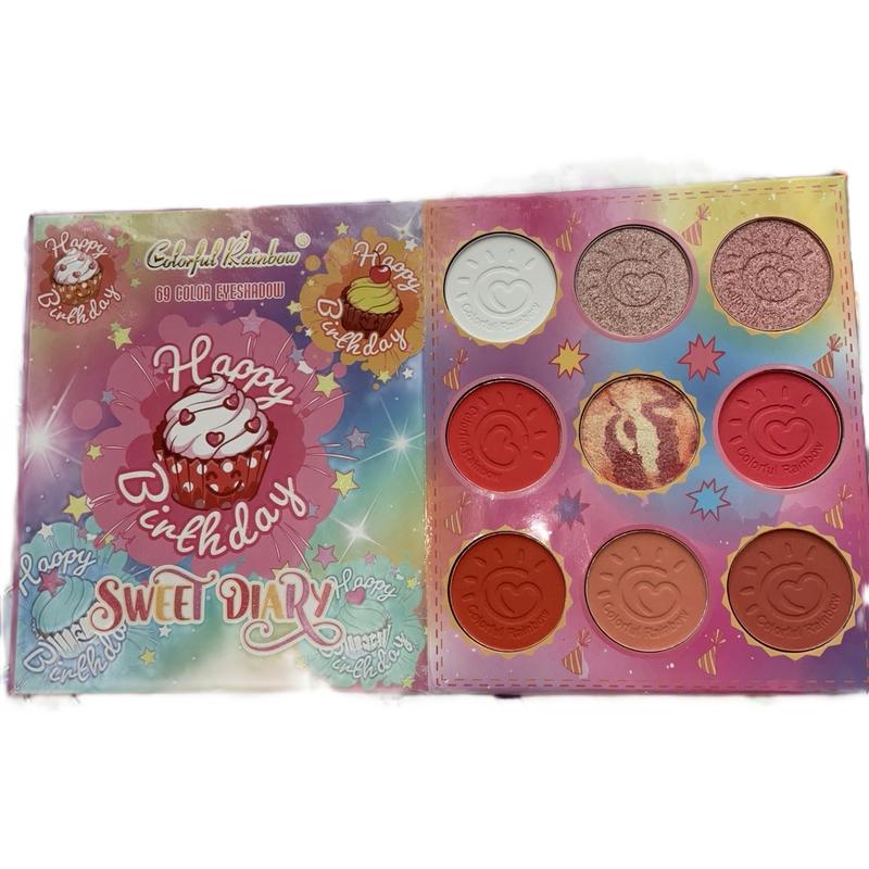 Rainbow Cupcake Eyeshadow Palette - Makeup and Cosmetic trendy