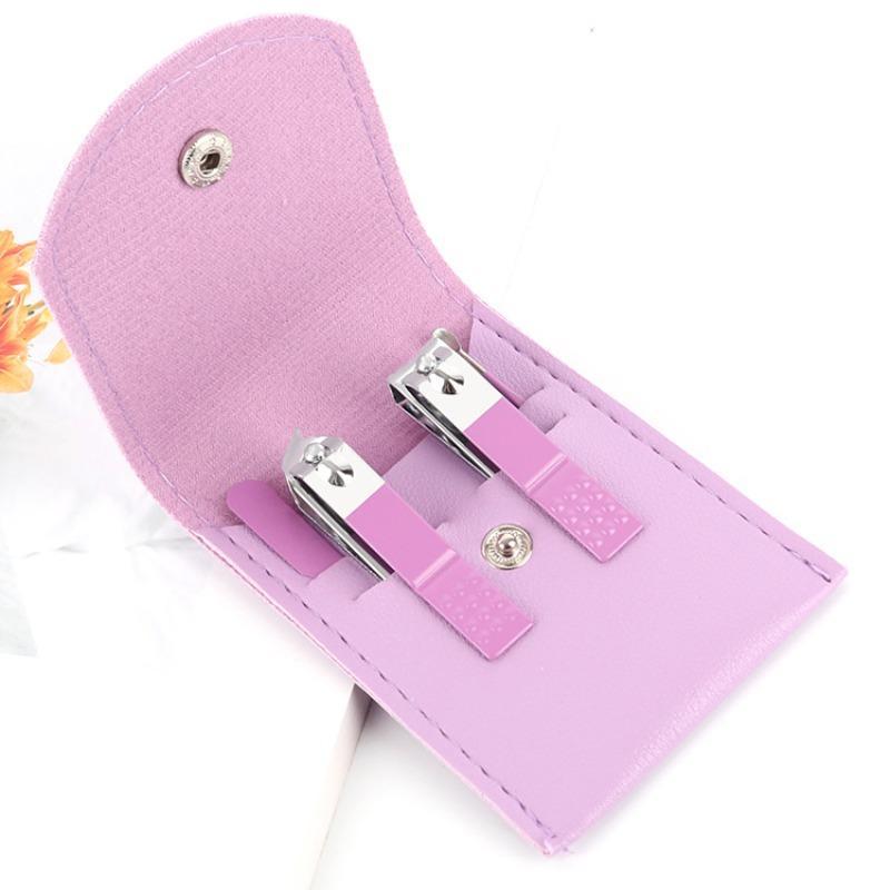 4pcs Nail Clipper Set, Portable Nail Trimming Tools Kit With Storage Pouch, Professional Manicure Tools