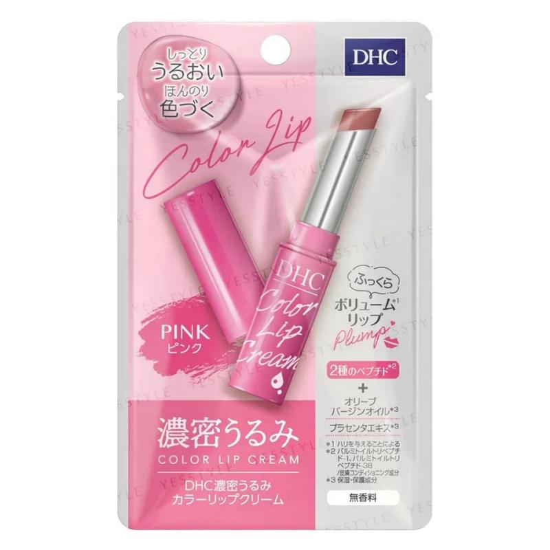 DHC - Moisture Rich Color Lip Care Cream Balm 3 different colors - 1.5g Cosmetic Makeup Japan version