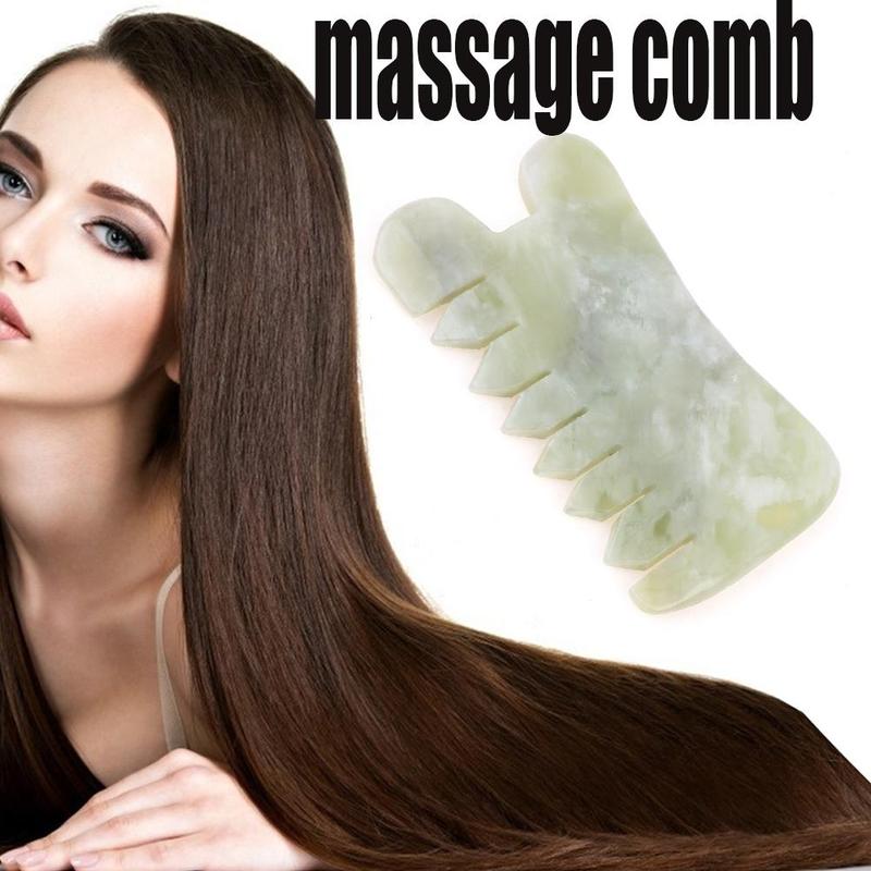 Jade Stone Massage Board, Manual Face Massage Tool, Head Scalp Massage Comb, Body Massage Tool for Women & Men