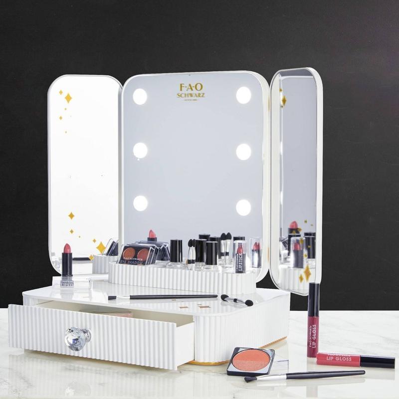 FAO Schwarz Makeup Vanity Mirror Set